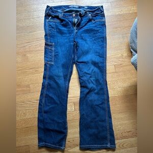 Ariat Dark Blue Flare Jeans with Utility Pocket